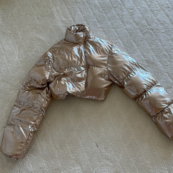 Gold Crop Jacket - Picture 3 of 7